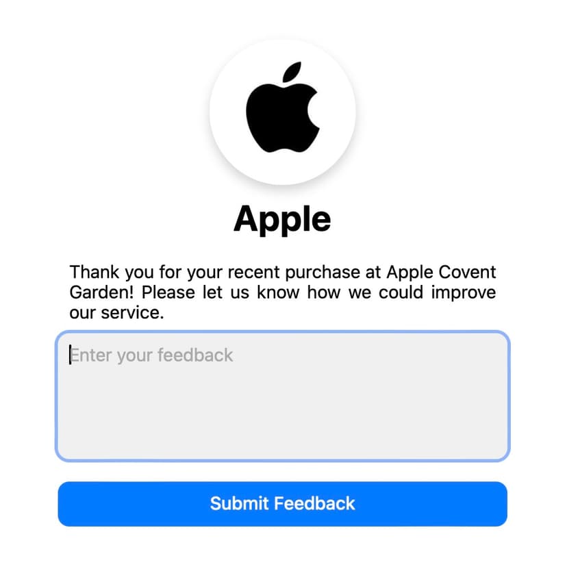 Screenshot of Get Feedback project
