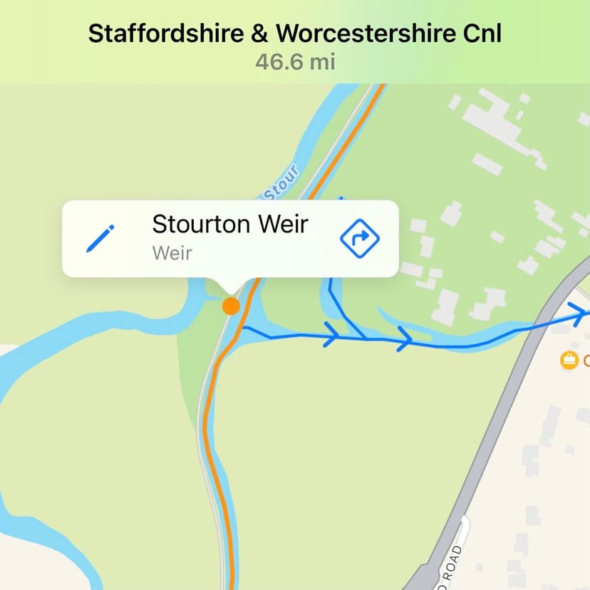 Screenshot of UK Waterways Map project